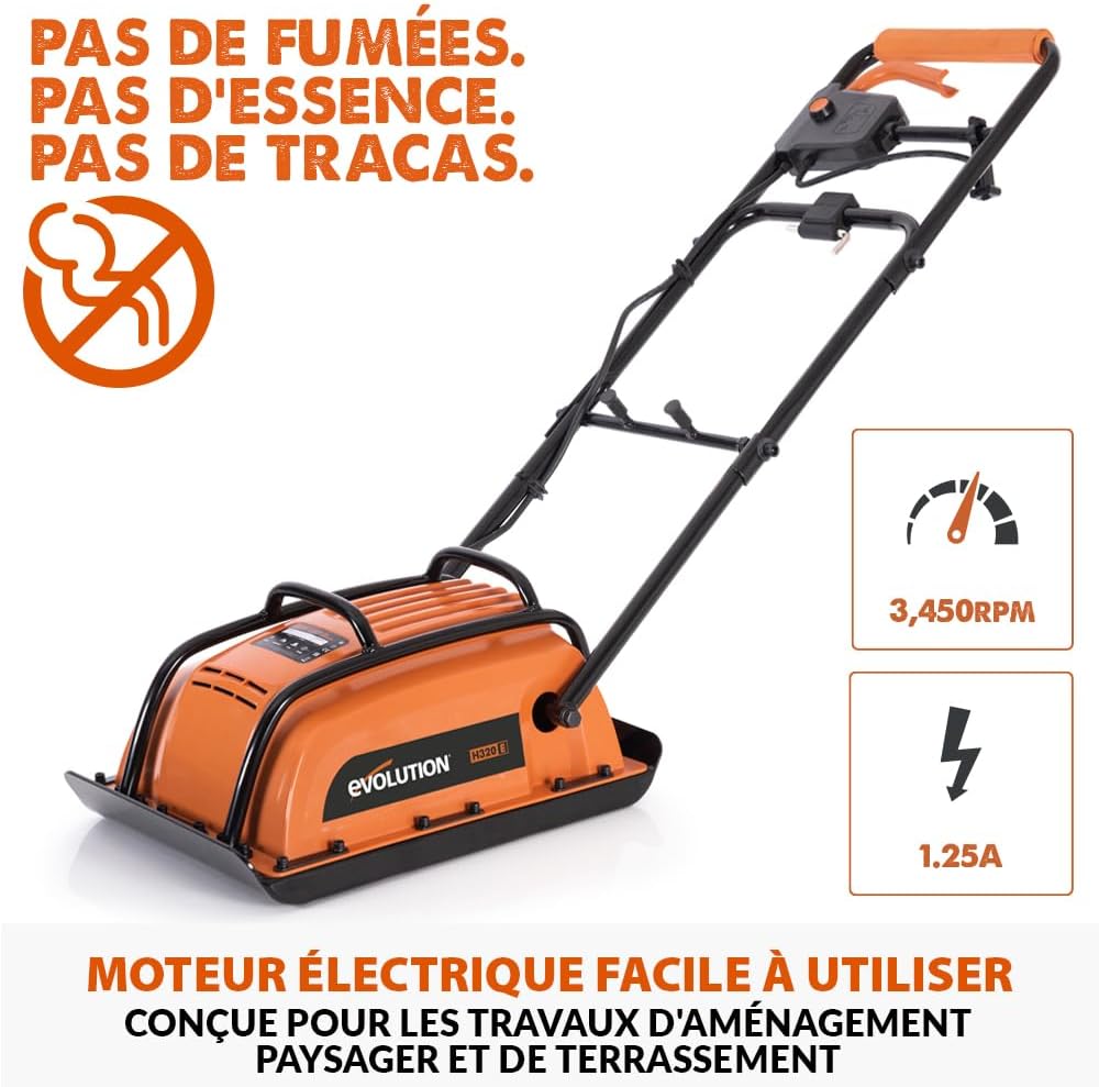 Plaque vibrante / dameuse / compacteur électrique